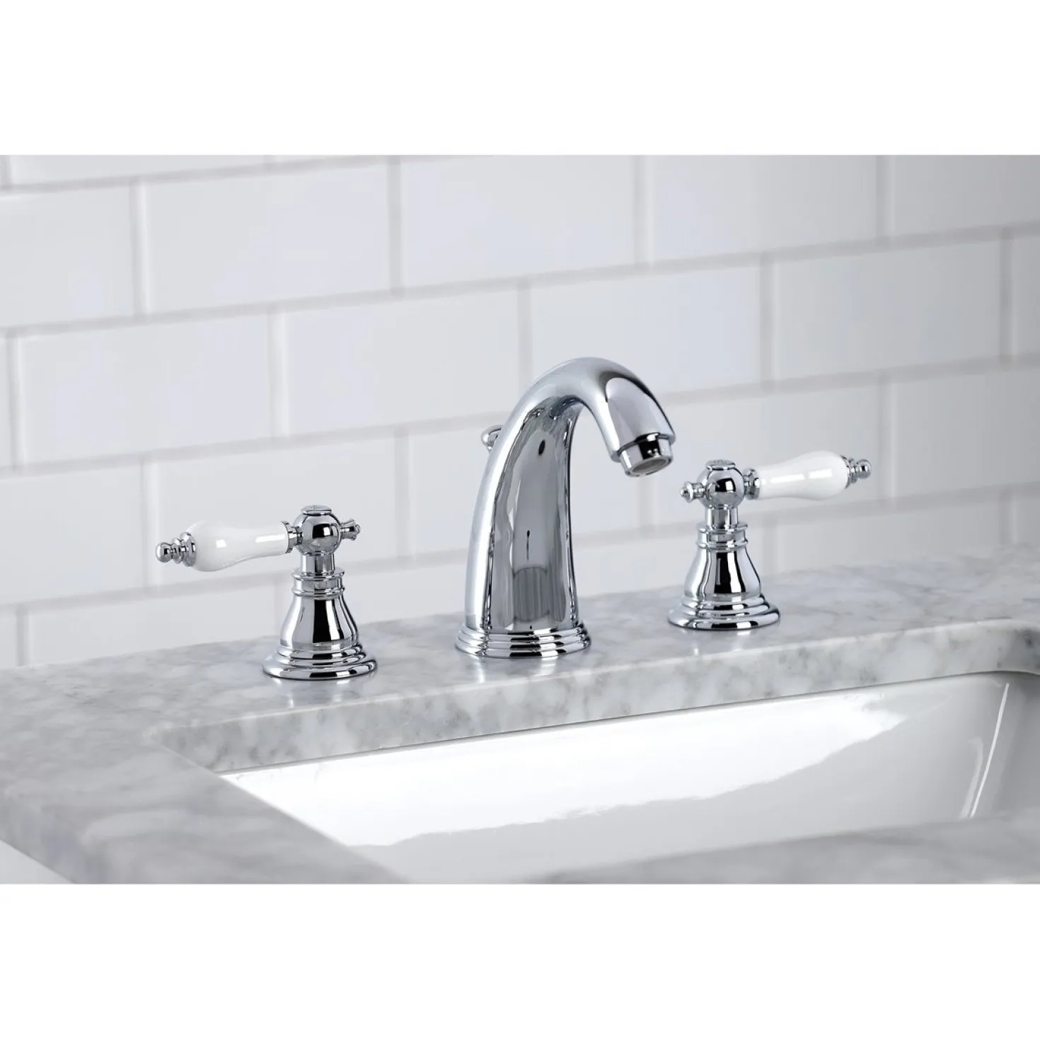 Kingston Brass American Patriot Widespread Bathroom Faucet