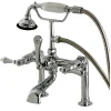 Kingston Brass Aqua Eden AE104T1 Vintage Deck Mount Clawfoot Tub Faucet in Polished Chrome
