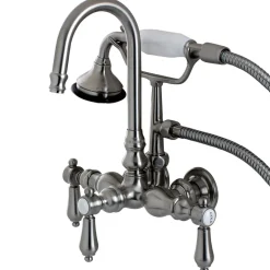 Kingston Brass Aqua Eden Bel Air Wall Mount Clawfoot Tub Faucet
