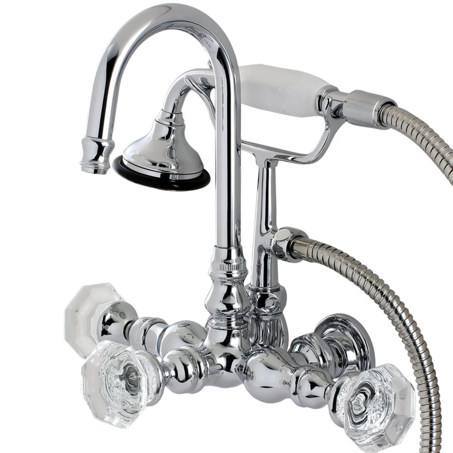 Kingston Brass Aqua Eden Celebrity Wall Mount Clawfoot Tub Faucet