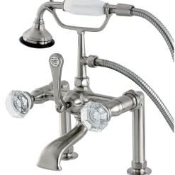 Kingston Brass Aqua Eden Celebrity Deck Mount Clawfoot Tub Faucet