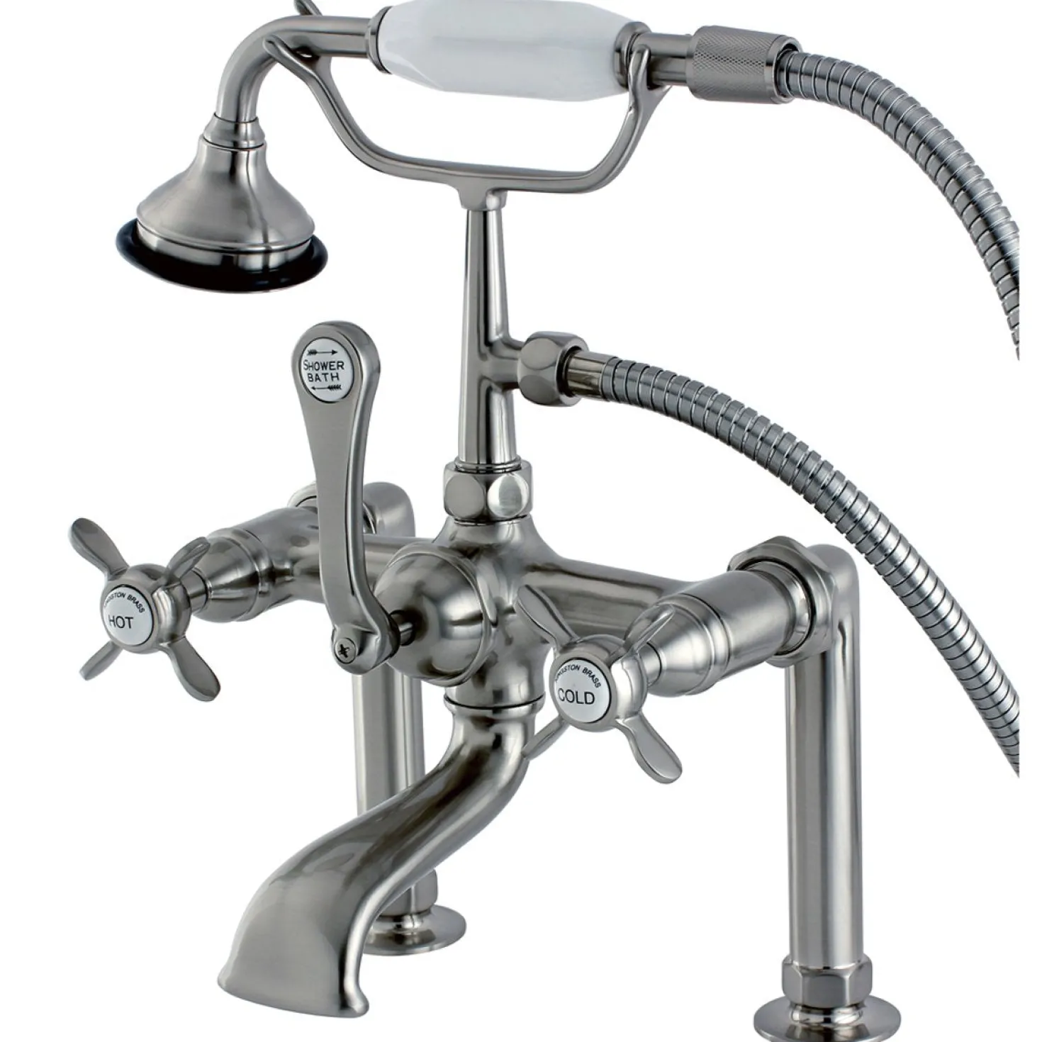 Kingston Brass Aqua Eden Essex Deck Mount Clawfoot Tub Faucet