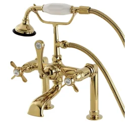 Kingston Brass Aqua Eden Essex Deck Mount Clawfoot Tub Faucet