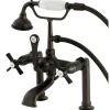 Kingston Brass Aqua Eden Millennium Deck Mount Clawfoot Tub Faucet