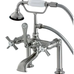 Kingston Brass Aqua Eden Millennium Deck Mount Clawfoot Tub Faucet