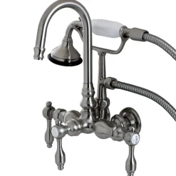 Kingston Brass Aqua Eden Tudor Wall Mount Clawfoot Tub Faucet