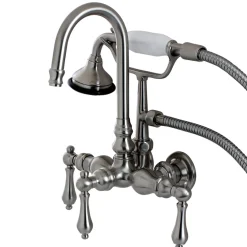 Kingston Brass Aqua Eden Vintage Wall Mount Clawfoot Tub Faucet