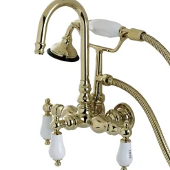 Kingston Brass Aqua Eden Wall Mount Clawfoot Tub Faucet
