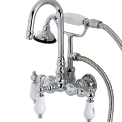 Kingston Brass Aqua Eden Wall Mount Clawfoot Tub Faucet