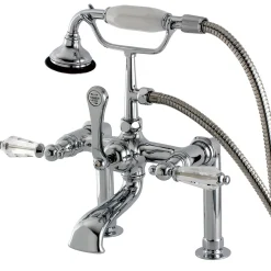 Kingston Brass Aqua Eden Wilshire Deck Mount Clawfoot Tub Faucet