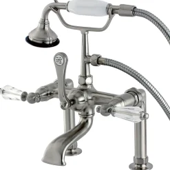 Kingston Brass Aqua Eden Wilshire Deck Mount Clawfoot Tub Faucet