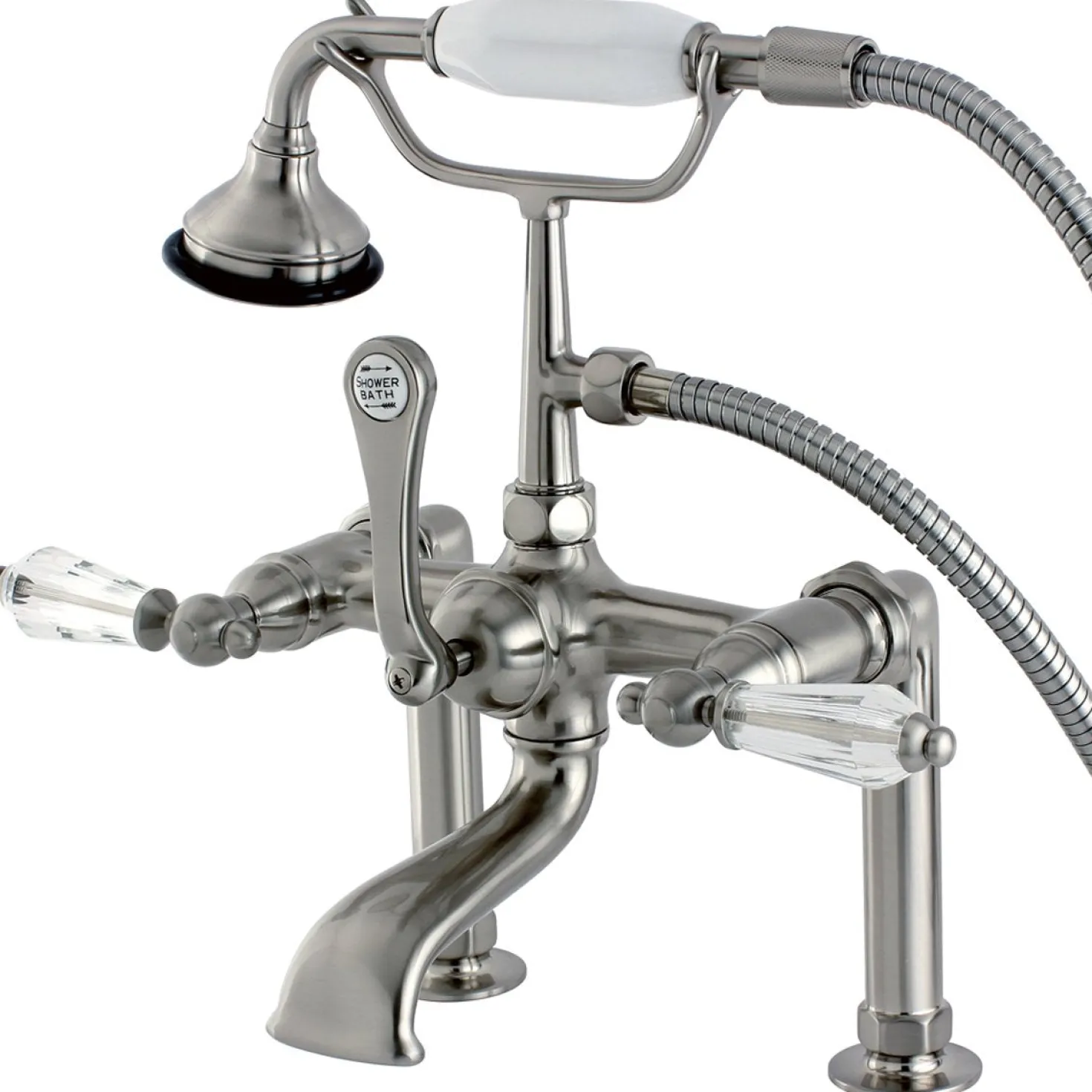 Kingston Brass Aqua Eden Wilshire Deck Mount Clawfoot Tub Faucet