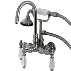 Kingston Brass Aqua Eden Wilshire Wall Mount Clawfoot Tub Faucet