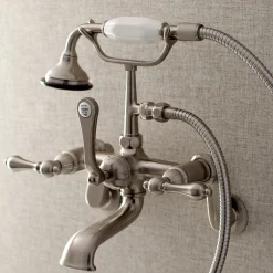 Kingston Brass Aqua Vintage 2-Handle Wall Mount Tub Faucet