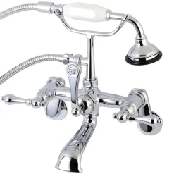 Kingston Brass Aqua Vintage 2-Handle Wall Mount Tub Faucet