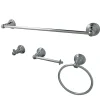 Kingston Brass BAHK192478C American Classic 4-Piece Towel Bar Bath Hardware Set in Chrome