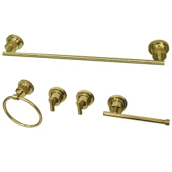 Kingston Brass BAH8212478X-P Concord 5-Piece 18.88" x 7.13" Bathroom Accessory Set