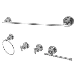 Kingston Brass BAH8212478X-P Concord 5-Piece 18.88" x 7.13" Bathroom Accessory Set