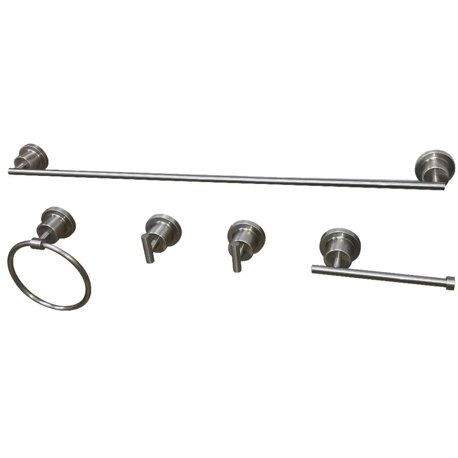 Kingston Brass BAH8212478X-P Concord 5-Piece 18.88" x 7.13" Bathroom Accessory Set