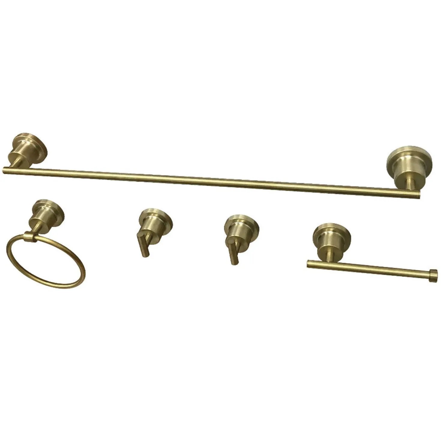 Kingston Brass BAH8212478X-P Concord 5-Piece 18.88" x 7.13" Bathroom Accessory Set
