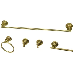 Kingston Brass BAH8230478X-P Concord 5-Piece Bathroom Accessory Set
