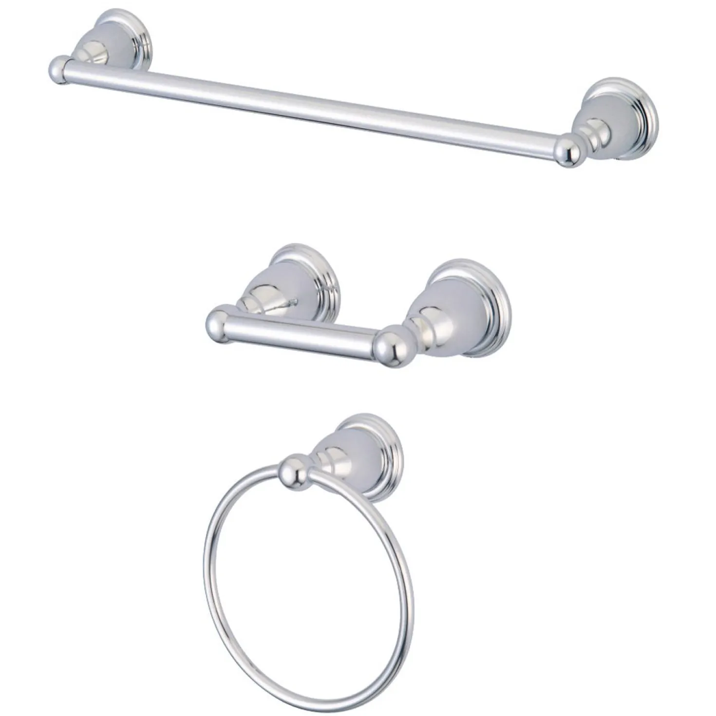 Kingston Brass BAK175148X-P 3-Piece Bathroom Accessory Set