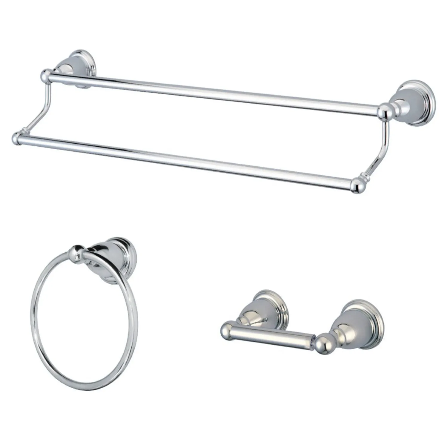 Kingston Brass BAK175348X-P 3-Piece Bathroom Accessory Set