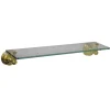 Kingston Brass BA1169PB Vintage Cosmetic Glass Shelf in Polished Brass