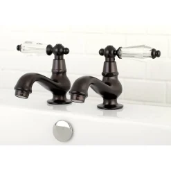 Kingston Brass Basin Tap Faucet with Cross Handle