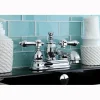 Kingston Brass Belair 4" Centerset Lavatory Faucet with Heritage Spout and Metal Lever Handle