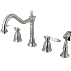 Kingston Brass Bel-Air Deck Mount Widespread Kitchen Faucet