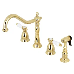 Kingston Brass Bel-Air Deck Mount Widespread Kitchen Faucet