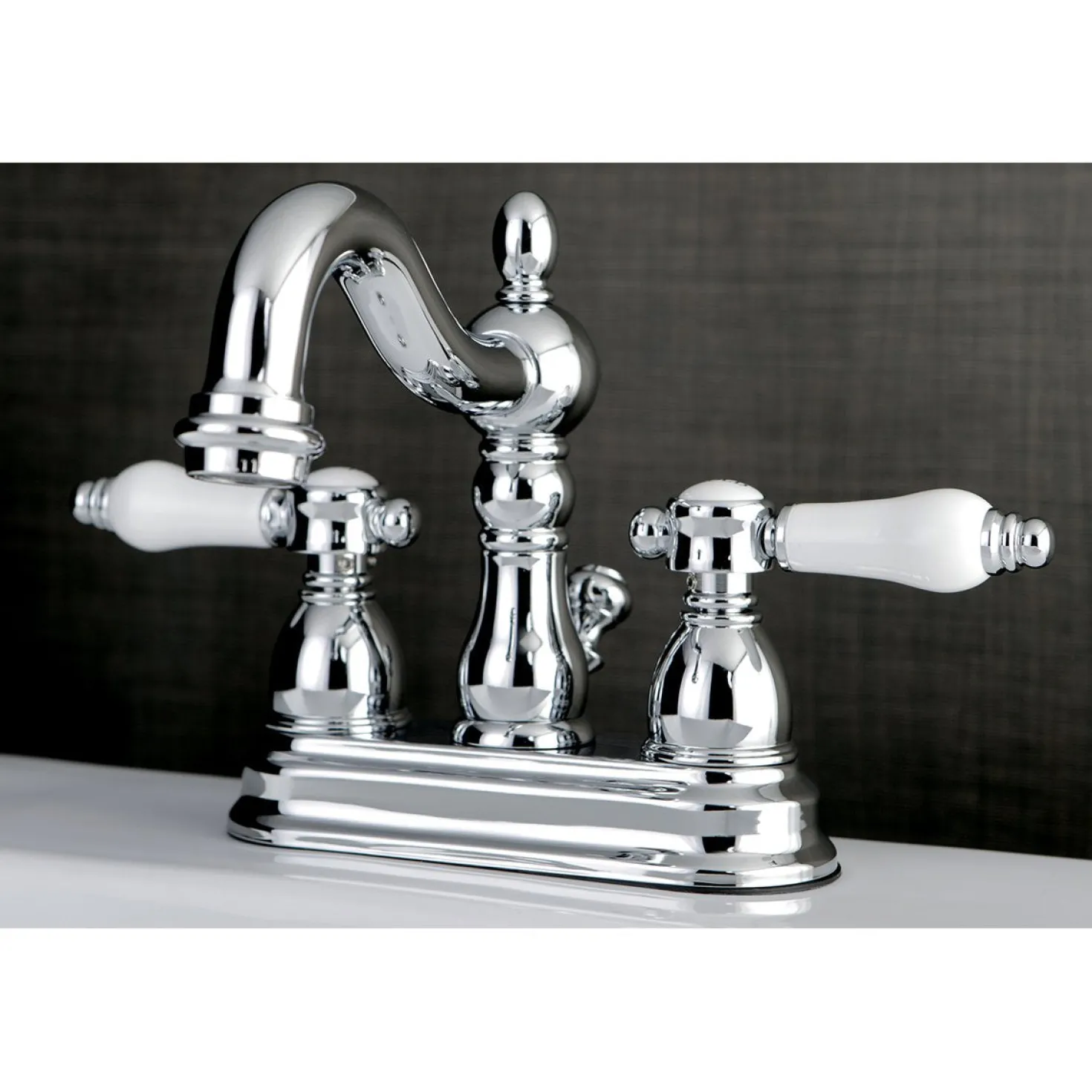 Kingston Brass Bel-Air Deck Mount 4" Centerset Bathroom Faucet
