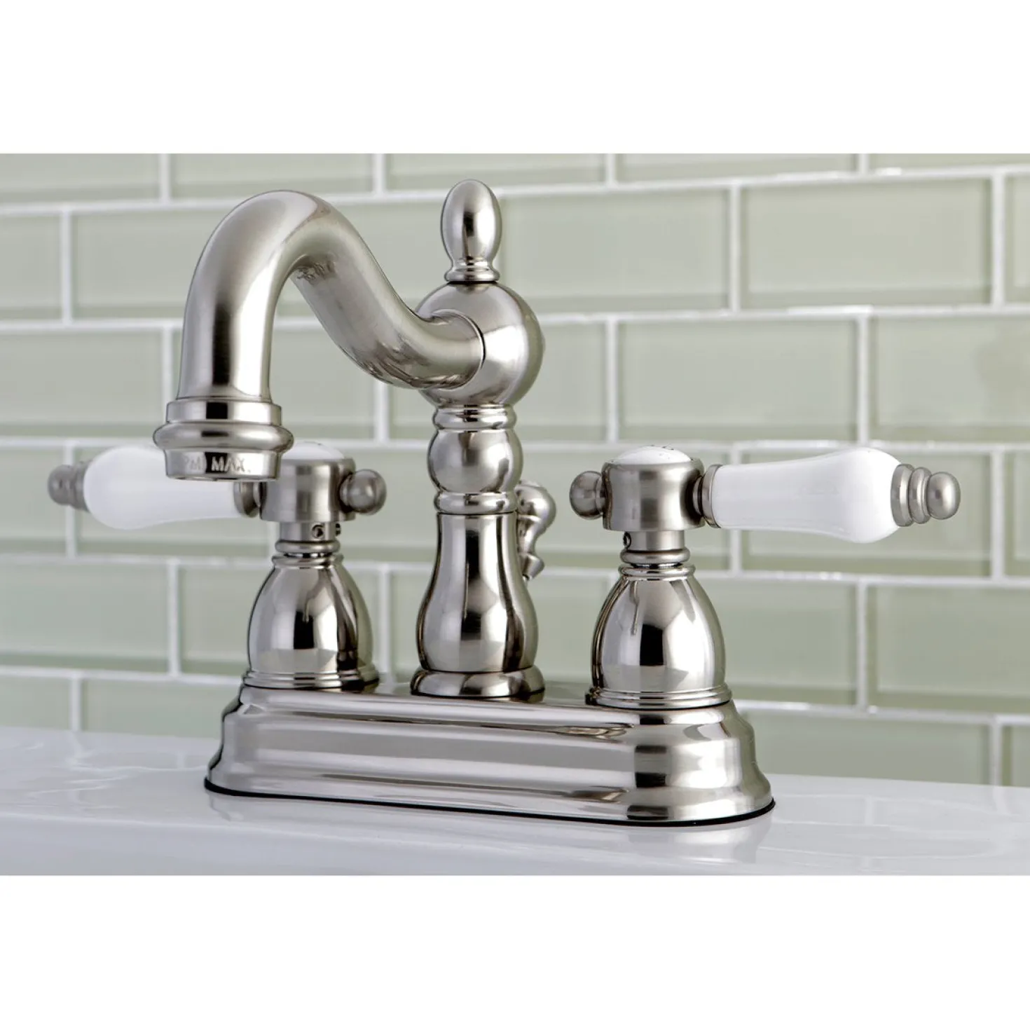 Kingston Brass Bel-Air Deck Mount 4" Centerset Bathroom Faucet