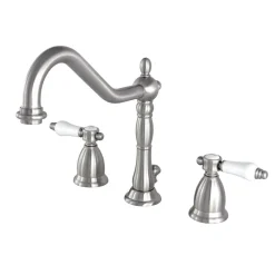 Kingston Brass Bel-Air Deck Mount 8" Widespread 3-Hole Bathroom Faucet