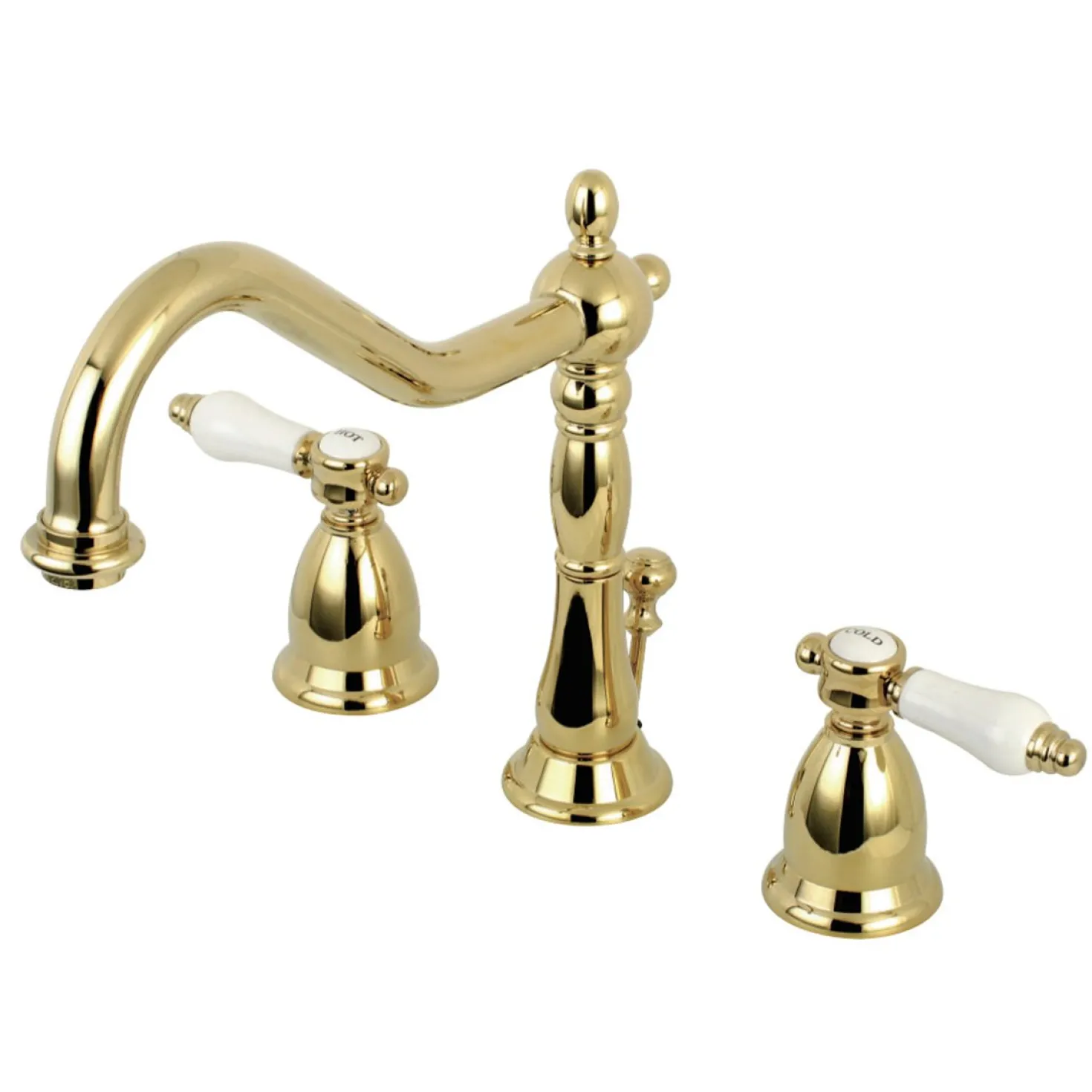 Kingston Brass Bel-Air Deck Mount 8" Widespread 3-Hole Bathroom Faucet