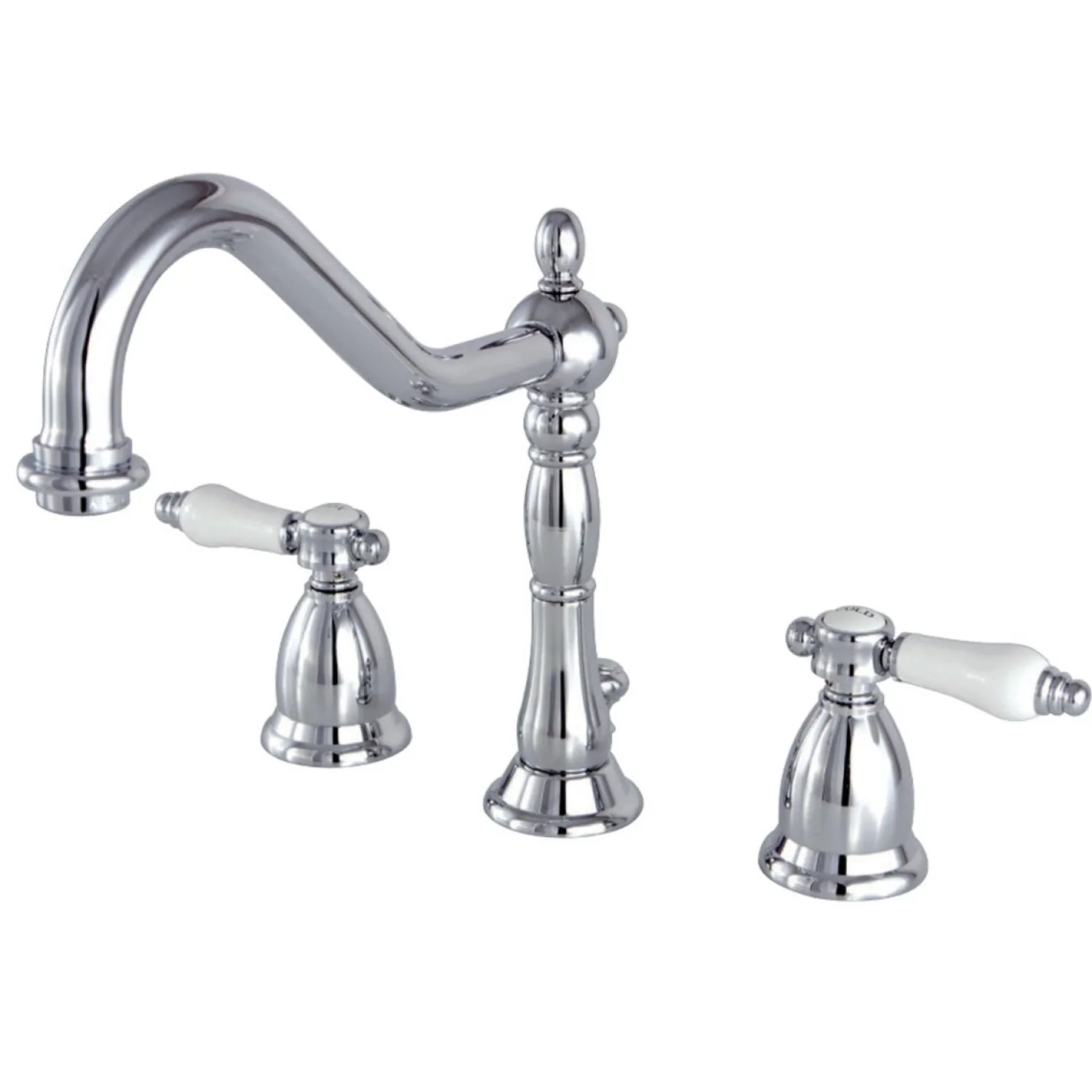 Kingston Brass Bel-Air Deck Mount 8" Widespread 3-Hole Bathroom Faucet