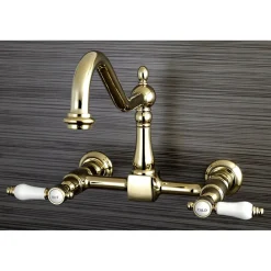 Kingston Brass Bel-Air 8-Inch Centerset Wall Mount Kitchen Faucet