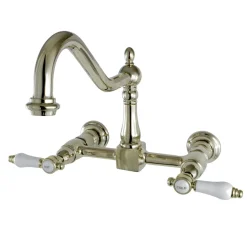 Kingston Brass Bel-Air 8-Inch Centerset Wall Mount Kitchen Faucet