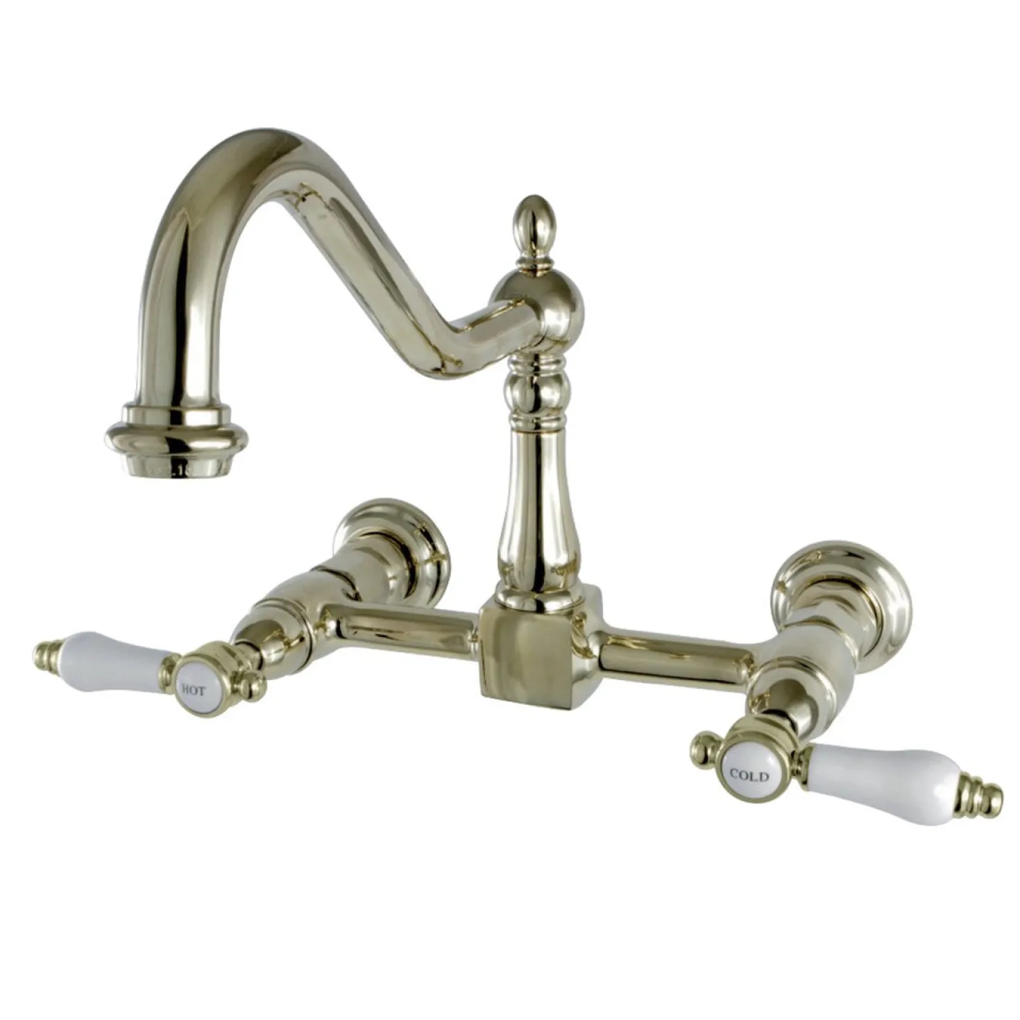 Kingston Brass Bel-Air 8-Inch Centerset Wall Mount Kitchen Faucet