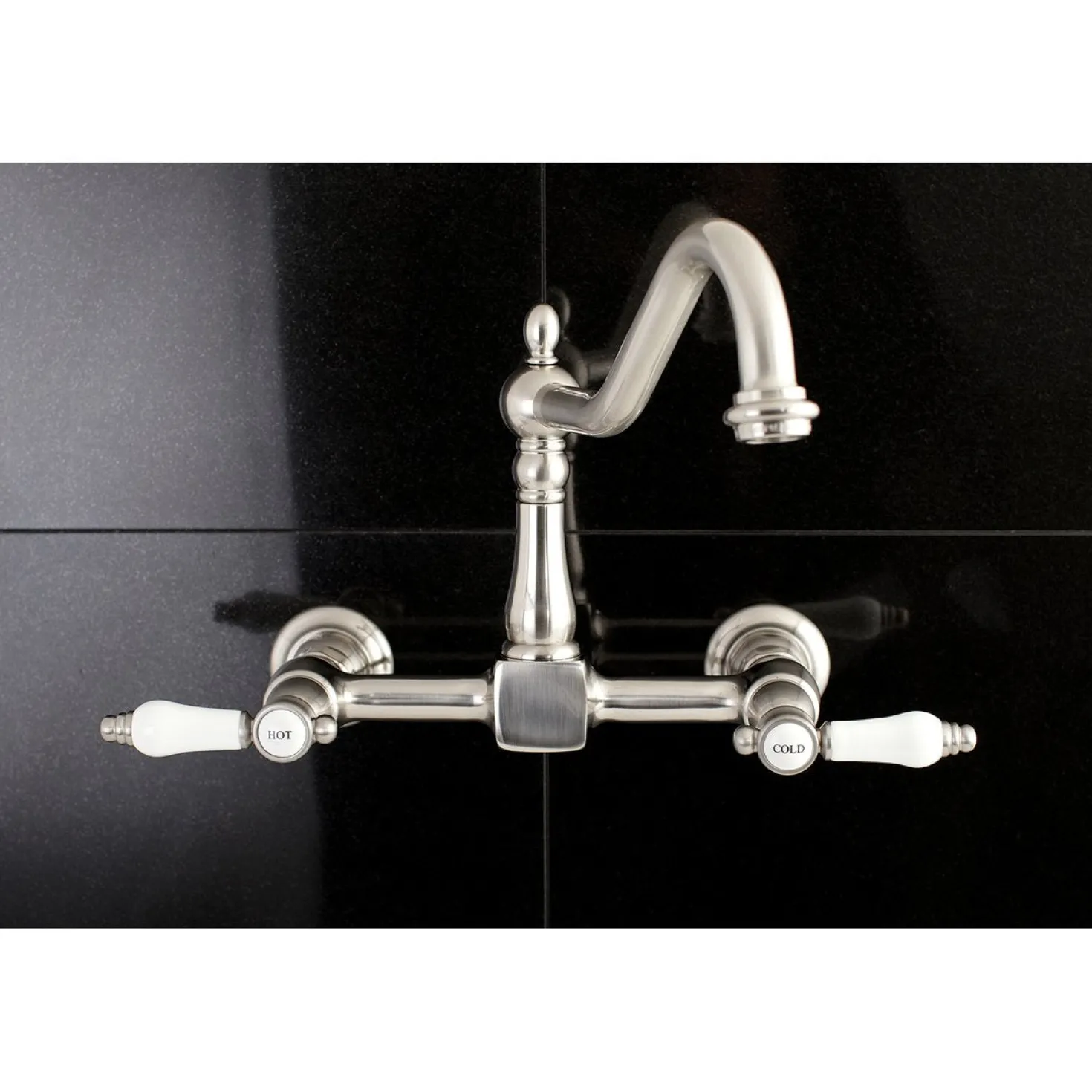 Kingston Brass Bel-Air 8-Inch Centerset Wall Mount Kitchen Faucet