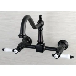 Kingston Brass Bel-Air 8-Inch Centerset Wall Mount Kitchen Faucet