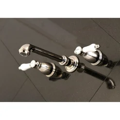 Kingston Brass Bel-Air Two-Handle Wall Mount Bathroom Faucet