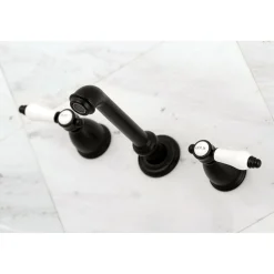 Kingston Brass Bel-Air Two-Handle Wall Mount Bathroom Faucet