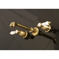 Kingston Brass Bel-Air Two-Handle Wall Mount Bathroom Faucet