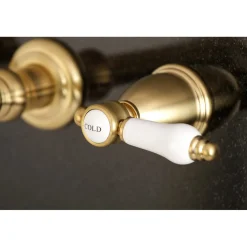 Kingston Brass Bel-Air Two-Handle Wall Mount Bathroom Faucet