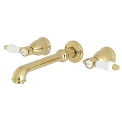 Kingston Brass Bel-Air Two-Handle Wall Mount Bathroom Faucet