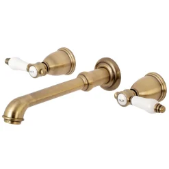 Kingston Brass Bel-Air Two-Handle Wall Mount Bathroom Faucet