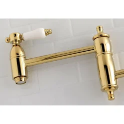 Kingston Brass Bel-Air Wall Mount Pot Filler Kitchen Faucet
