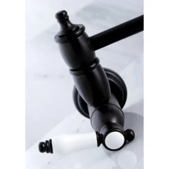 Kingston Brass Bel-Air Wall Mount Pot Filler Kitchen Faucet